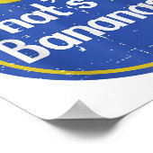 Dat is Bananen Sticker Fruit Kostuum Halloween Man Poster (Hoek)
