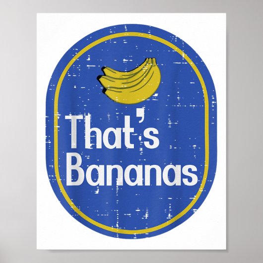 Dat is Bananen Sticker Fruit Kostuum Halloween Man Poster (Voorkant)