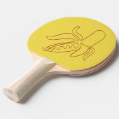 Dat is Bananen Tafeltennisbatje (Voorkant Gekanteld)