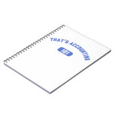 Dat is boekhouding 101 notitieboek (Linkerzijde)