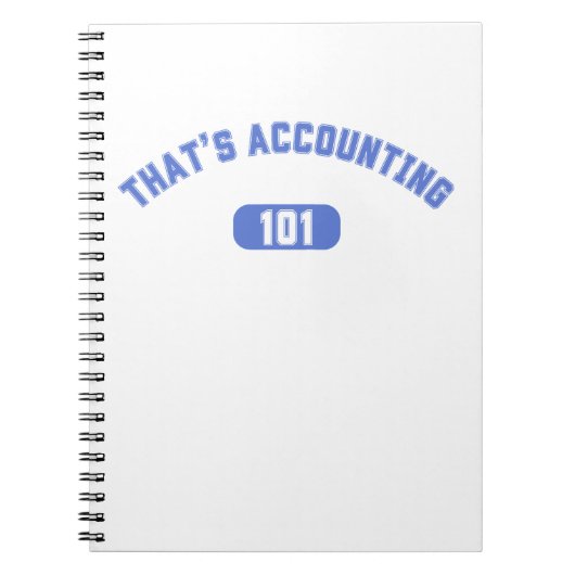 Dat is boekhouding 101 notitieboek (Voorkant)
