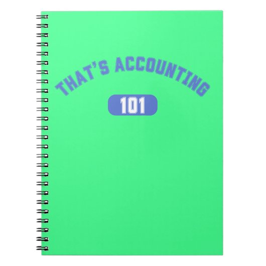 Dat is boekhouding 101 notitieboek (Voorkant)
