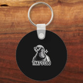 Dat is Coo - Grappige Duif Met Zonnebril Sleutelhanger (Voorkant)