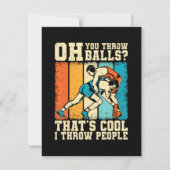 Dat is Cool Ik Gooi Mensen Feestdagenkaart (Voorkant)