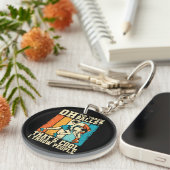 Dat is Cool Ik Gooi Mensen Sleutelhanger (Voorkant Rechts)