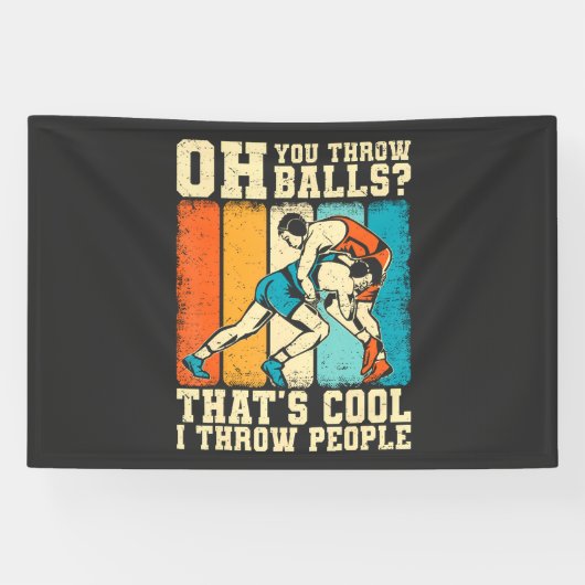 Dat is Cool Ik Gooi Mensen Spandoek (Horizontaal)