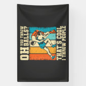 Dat is Cool Ik Gooi Mensen Spandoek (Verticaal)