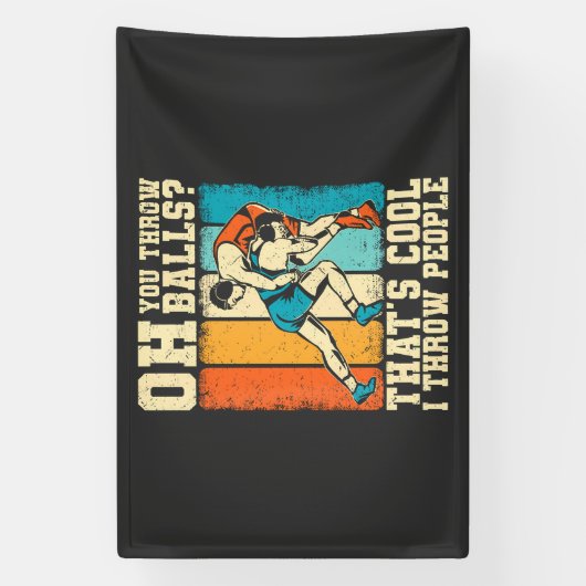 Dat is Cool Ik Gooi Mensen Spandoek (Verticaal)