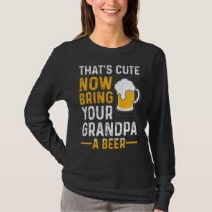 Dat is Cute Haal je opa een Beer Microbrew hop T-shirt