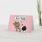 Dat is de deal, oud man! feestdagen kaart (Voorkant)