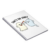 Dat is de Geest Grappige Halloween Geest Punt  Notitieboek (Rechterzijde)