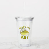 Dat is de Key Limoen Pie Slice Florida Foodie Acryl Drinkbeker (Voorkant)