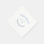 DAT IS DE LIEFDE BRUILOFTSFEestJE BLAUWE HART NAAM Servet (Hoek)