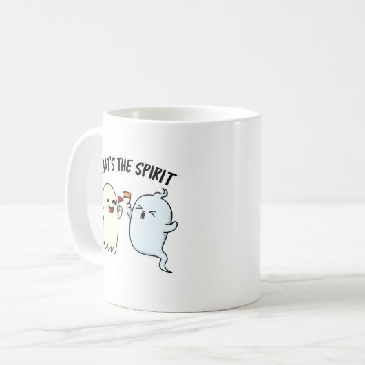 Dat is de Spirit Funny Halloween Ghost Pun Koffiemok (Voorkant links)