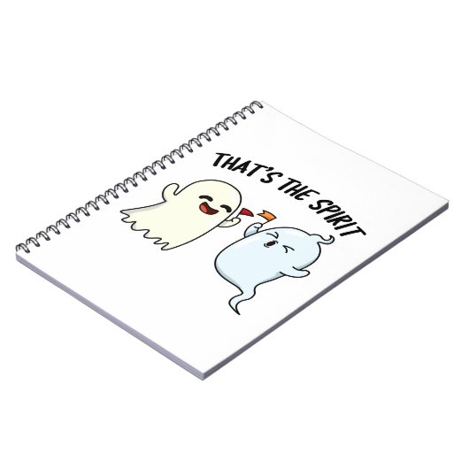 Dat is de Spirit Funny Halloween Ghost Pun Notitieboek (Linkerzijde)