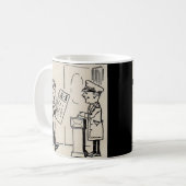 Dat is de Ticket - theatercartoon van 1920 Koffiemok (Voorkant links)