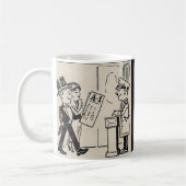 Dat is de Ticket - theatercartoon van 1920 Koffiemok (Links)