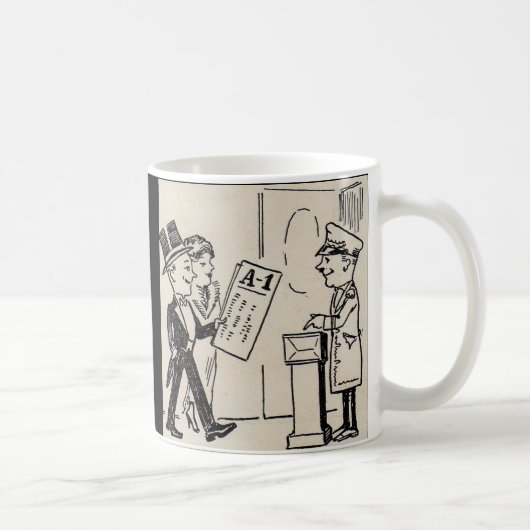 Dat is de Ticket - theatercartoon van 1920 Koffiemok (Rechts)