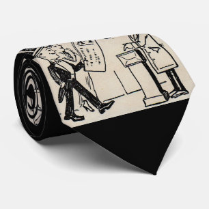 Dat is de Ticket - theatercartoon van 1920 Stropdas