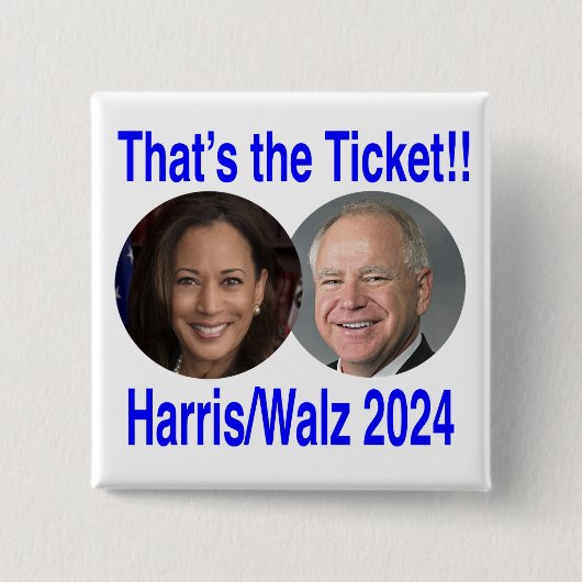 Dat is de Ticket Vierkante Button 5,1 Cm (Voorkant)