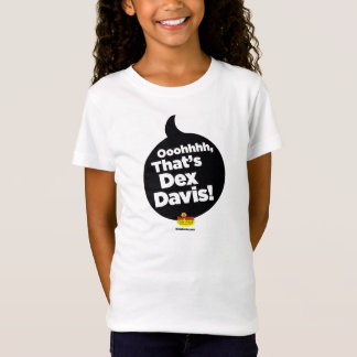 "Dat is Dex Davis!" T-shirt (zwart logo)
