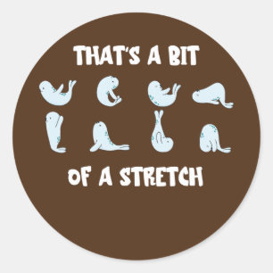 Dat is een beetje een Roosterzegel, grappige Zee l Ronde Sticker