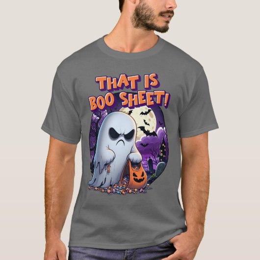 Dat is een BOO sheet! Mad Ghost T-shirt (Voorkant)