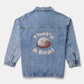 Dat is een Bop Dice Game Nostalgia Fun Art Denim Jacket (Achterkant)