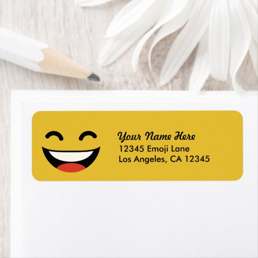 Dat is een gelukkige kerel Emoji Etiket (Insitu)