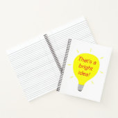 Dat is een helder idee, gele gloeilamp-notitieboek notitieboek (Binnen)