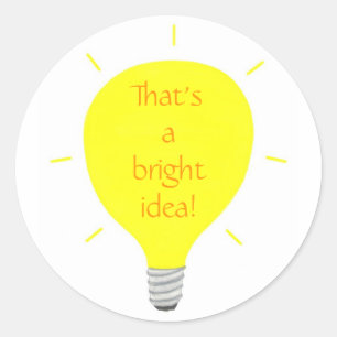Dat is een helder idee, Gele Lichte stickers