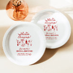 Dat is een Italiaans pizza-Vrijgezellenfeest Papieren Bordje<br><div class="desc">Dat is Amore Italian Pizza Vrijgezellenfeest Paper Borden Dit funky grillige papier bord beschikt over handgetekende graphics en handgeschreven lettertype met een golvend lijst. Dit Frans geïnspireerde thema is ideaal voor uw vrijgezellenfeest,  verlovingsfeest,  repetitiediner of elk evenement dat u kiest! Alle clipart is volledig bewerkbaar!</div>