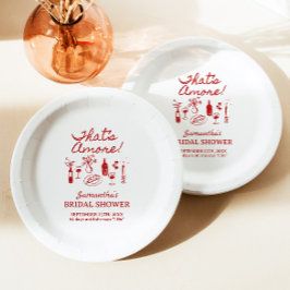 Dat is een Italiaans pizza-Vrijgezellenfeest Papieren Bordje