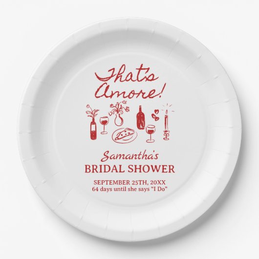 Dat is een Italiaans pizza-Vrijgezellenfeest Papieren Bordje (Voorkant)