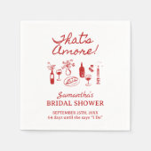 Dat is een Italiaans pizza-Vrijgezellenfeest Servet (Voorkant)