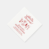 Dat is een Italiaans pizza-Vrijgezellenfeest Servet (Hoek)