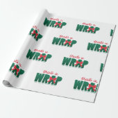 Dat is een kerstwrap cadeaupapier (Uitgerold)