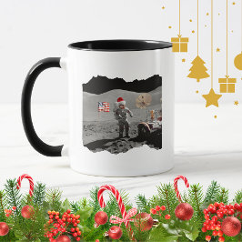 Dat is één kleine stap voor Kerstman Apollo 17 Mok
