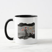 Dat is één kleine stap voor Kerstman Apollo 17  Mok (Links)