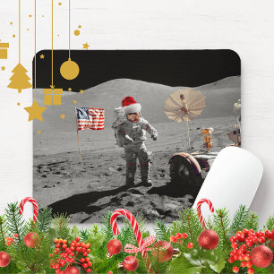 Dat is één kleine stap voor Kerstman Apollo 17 Muismat