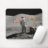 Dat is één kleine stap voor Kerstman Apollo 17 Muismat (Met muis)