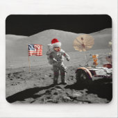 Dat is één kleine stap voor Kerstman Apollo 17 Muismat (Voorkant)
