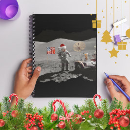 Dat is één kleine stap voor Kerstman Apollo 17 Notitieboek