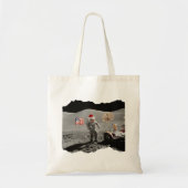 Dat is één kleine stap voor Kerstman Apollo 17 Tote Bag (Voorkant)