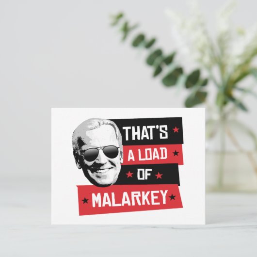 Dat is een lading Malarkey Biden 2020 Briefkaart (Staand voorkant)