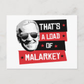 Dat is een lading Malarkey Biden 2020 Briefkaart (Voorkant)
