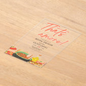 Dat is een meer acryl bruids douche uitnodiging (Laagn)