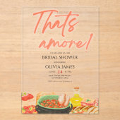 Dat is een meer acryl bruids douche uitnodiging (Voorkant)