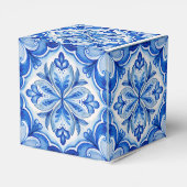 Dat is een meer Blauwe tegel citroen Italiaans vri Bedankdoosjes (Achterkant)