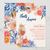 Dat is een meer bloemig oranje Vrijgezellenfeest Kaart (Voorkant / Achterkant)